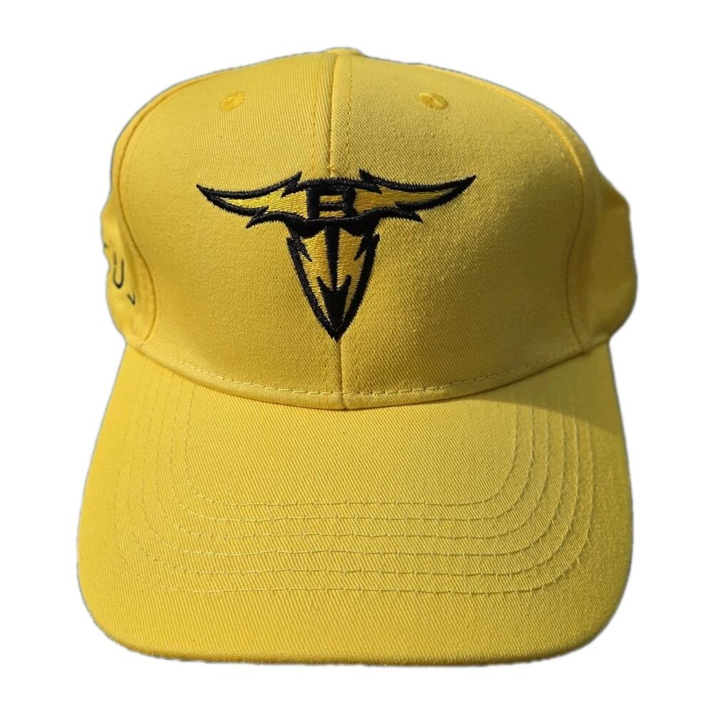 San Antonio Brahmas Hat Yellow Cap Krysus Promo Military City USA Adjustable